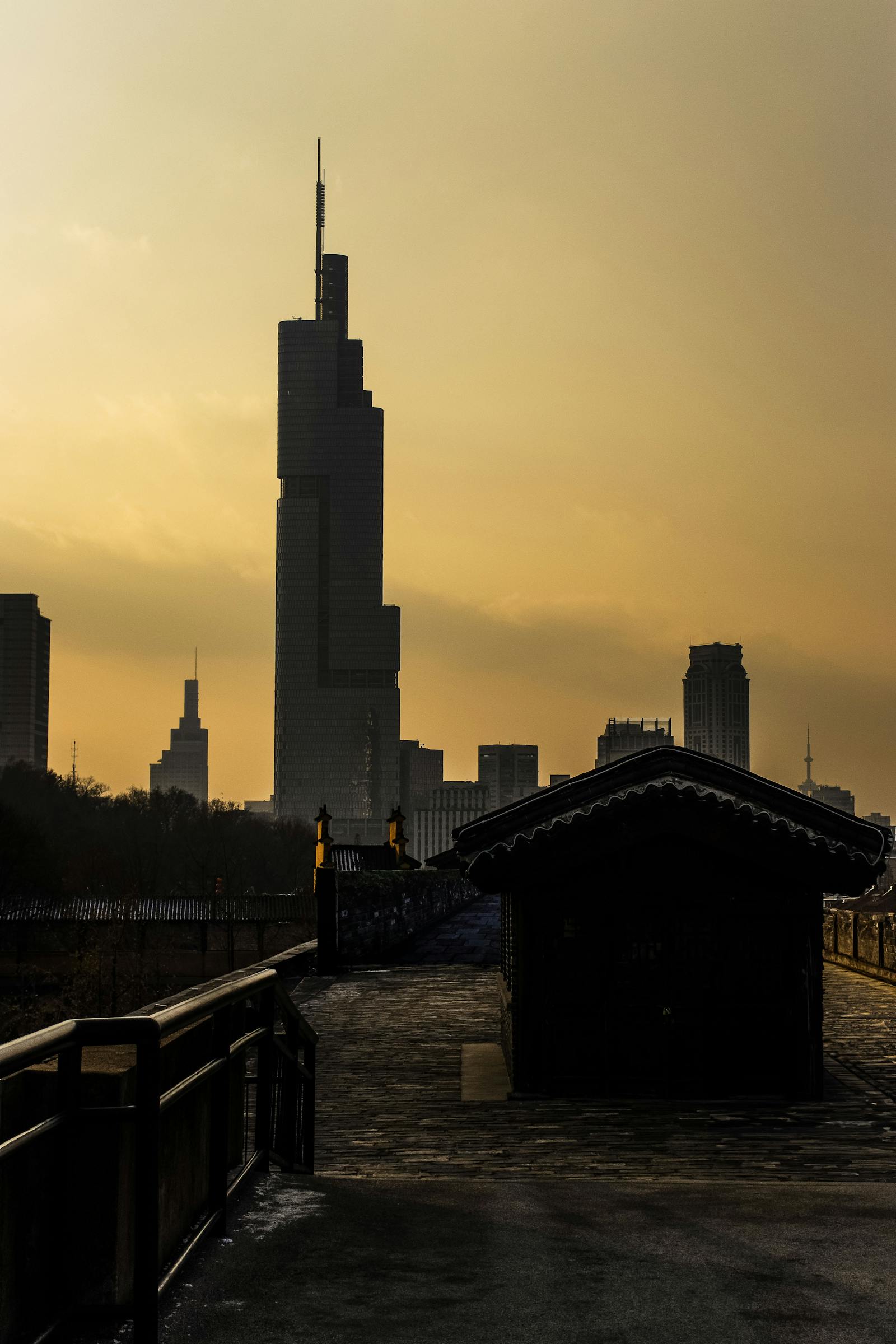 Nanjing Zifeng Tower and skyline — Nanjing company registration: setting up a WFOE in Jiangbei New Area and Pilot FTZ