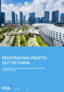 Profit Repatriation China