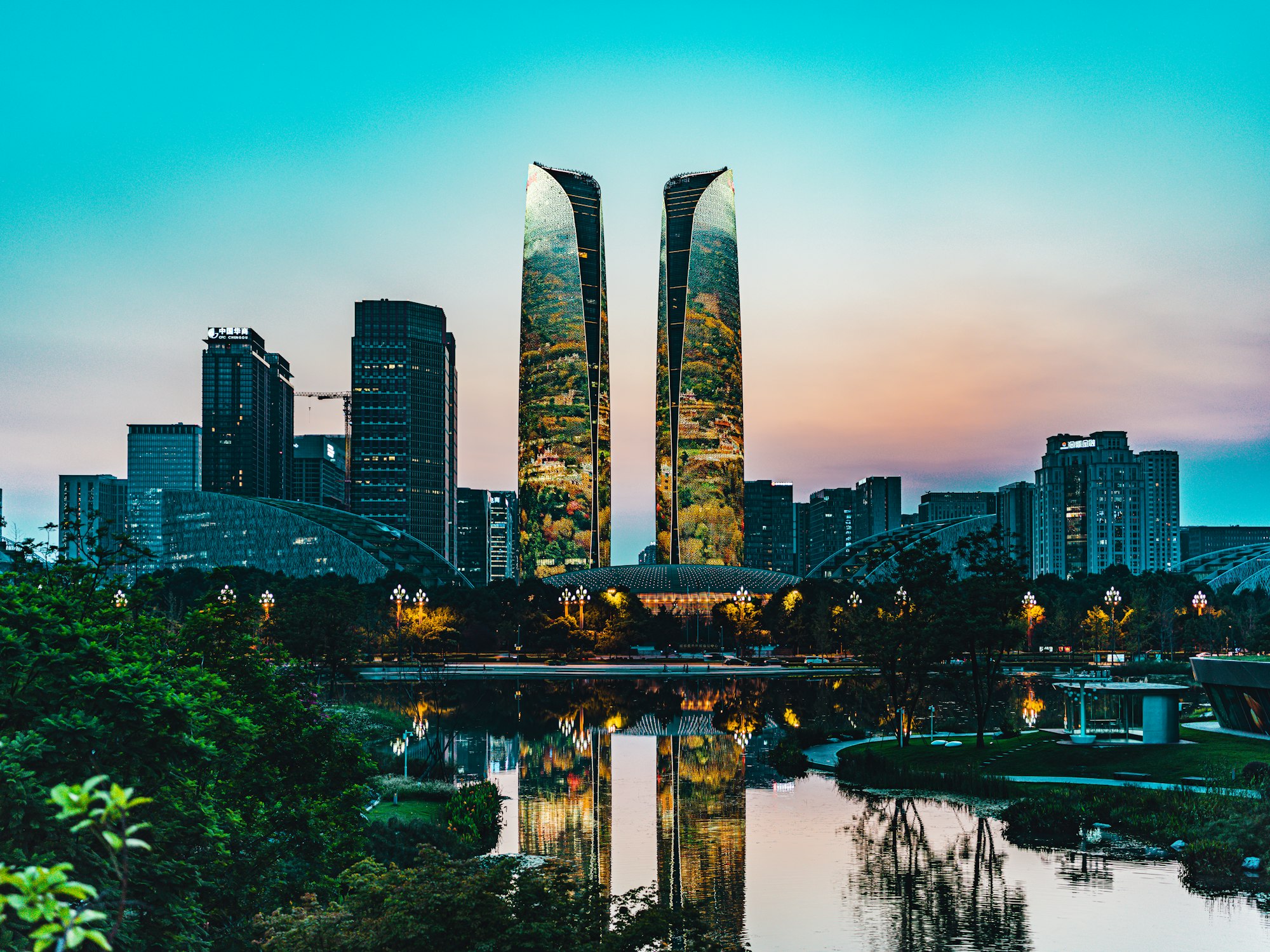 Chengdu Tianfu Twin Towers skyline - MSA Asia China business advisory