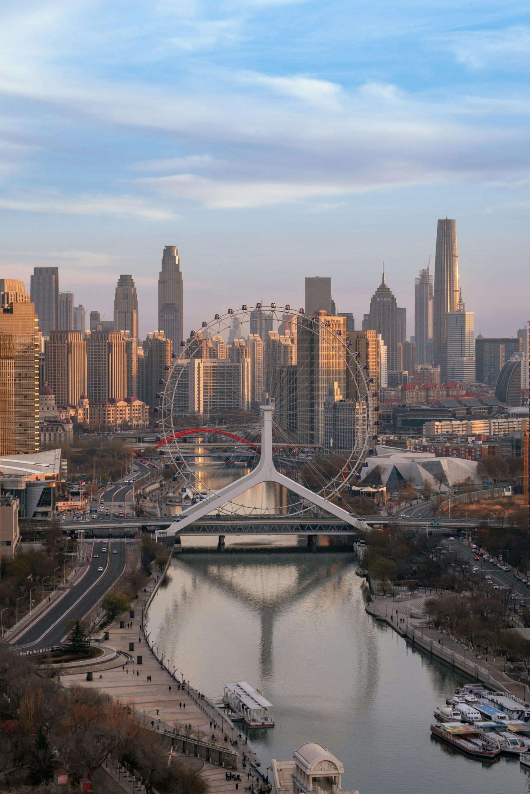 Tianjin skyline with Tianjin Eye - MSA Asia China business advisory